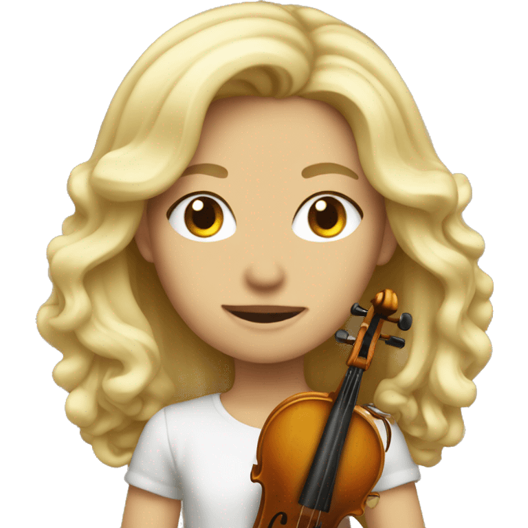 blond violi emoji