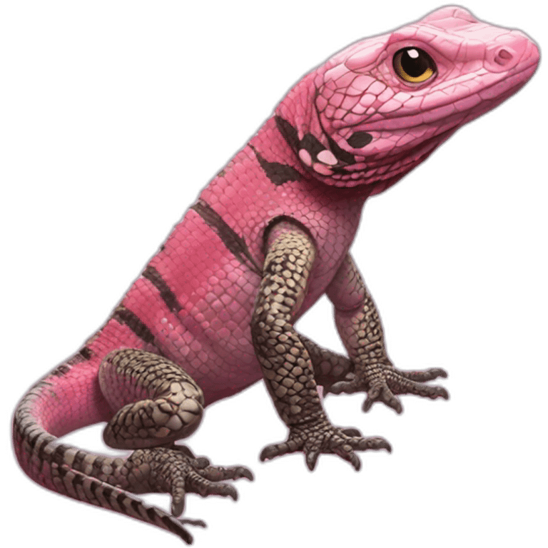 tegu lizard pink emoji