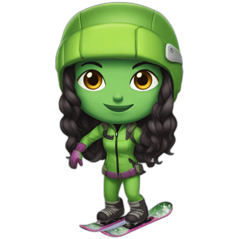 Gamora snowboard emoji