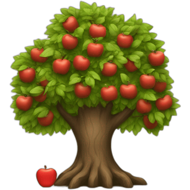 adam and apple tree emoji