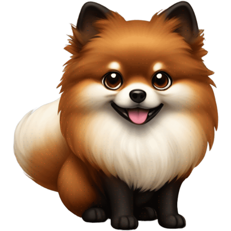 Fox Sable Pomeranian emoji