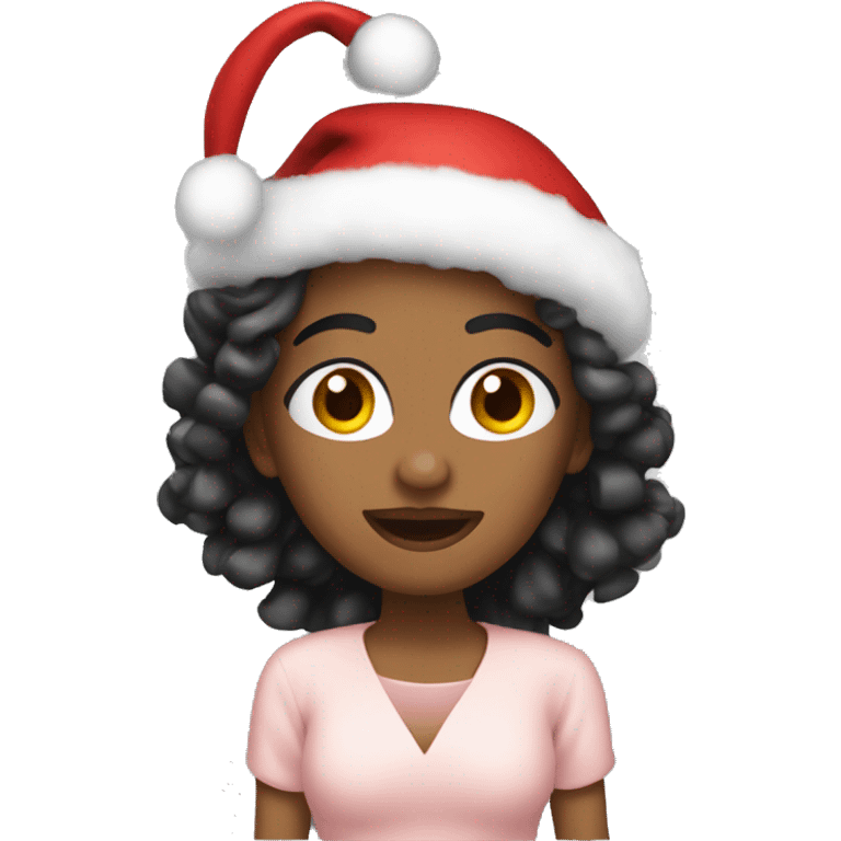 Create a coquette Christmas emoji  emoji