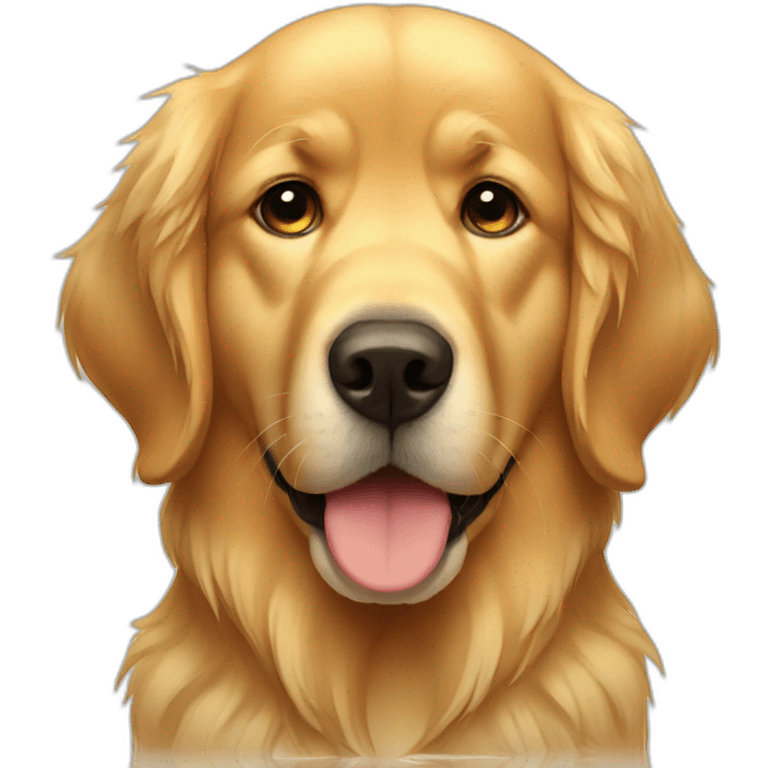 very sad golden retriever emoji