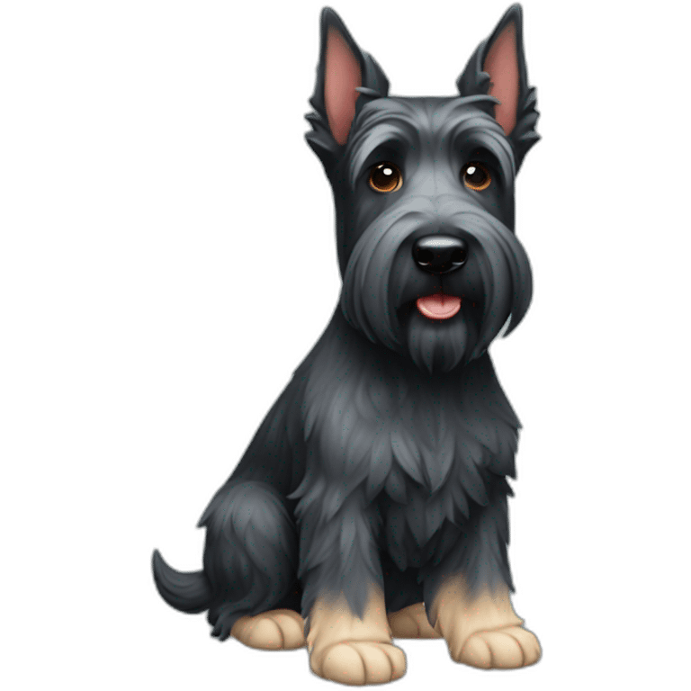 dog scottish terrier full body emoji