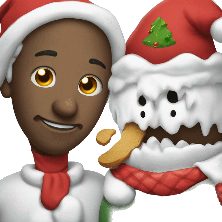 Snowmen ate Santa Claus  emoji