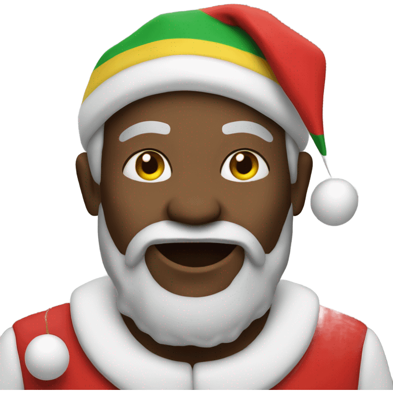 Jamaican santa emoji