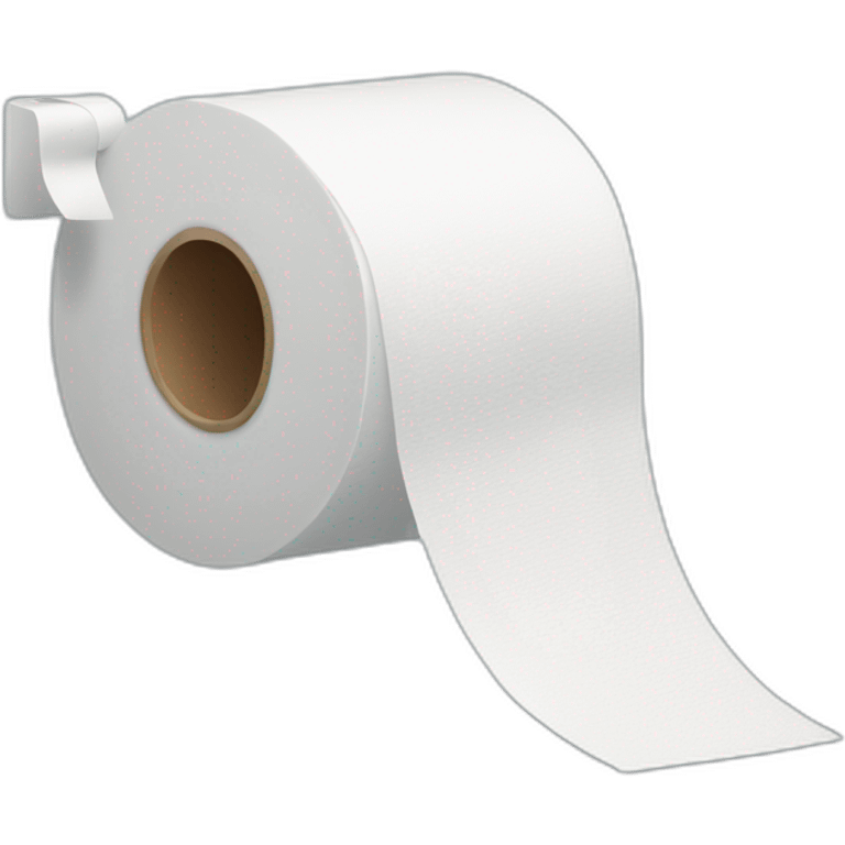 Toilet with paper emoji