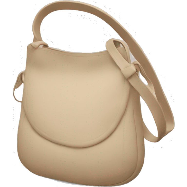 Beige sling simple bag emoji