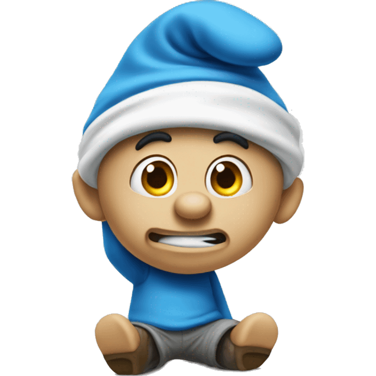 clumsy the smurf emoji