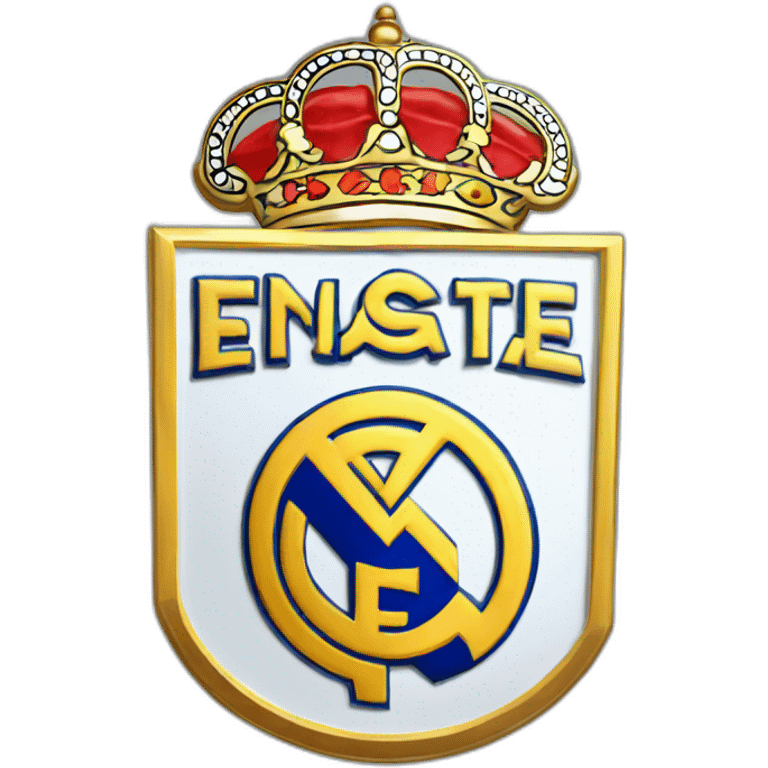 Real madrid soccer club shield emoji