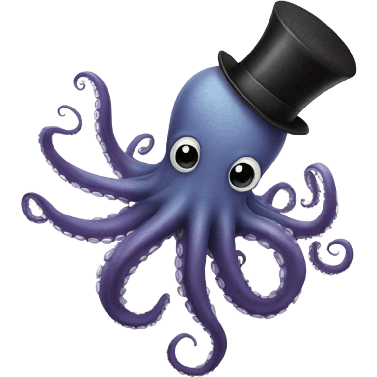 Octopus in a top hat  emoji