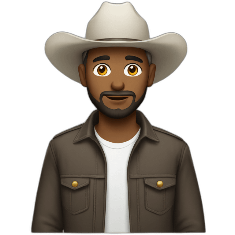 white muslim cowboy emoji