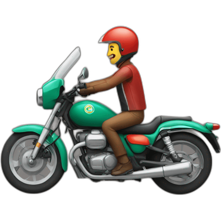 jul sur une moto emoji