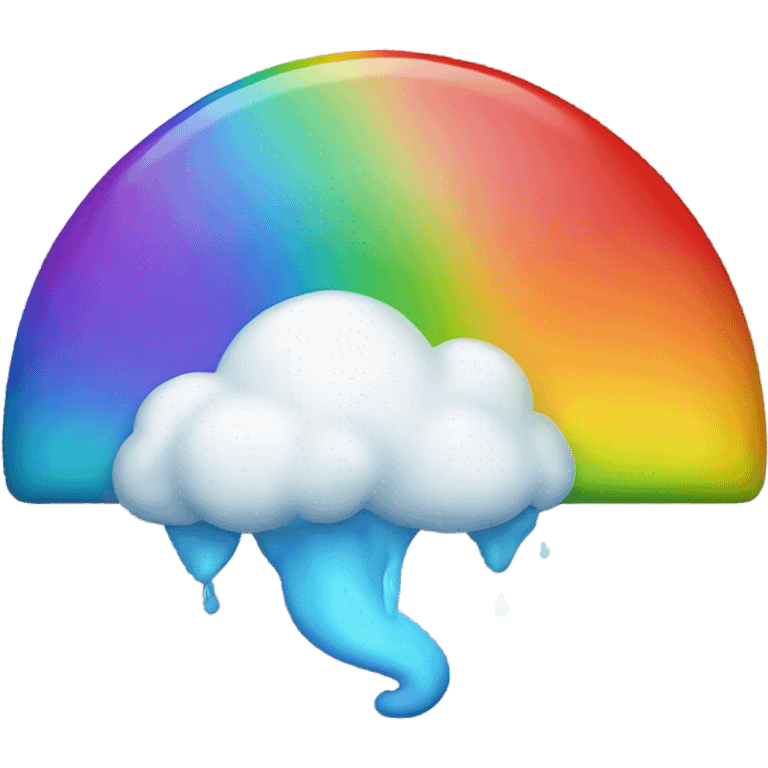 Farting rainbow emoji