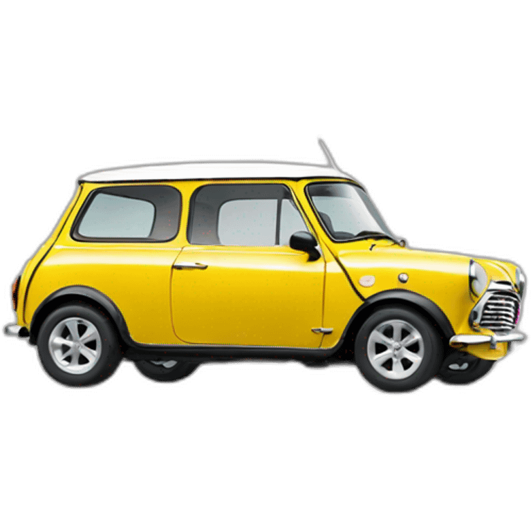 yellow classic mini cooper emoji