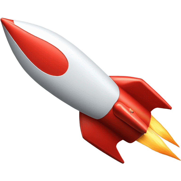 Red rocket ship emoji