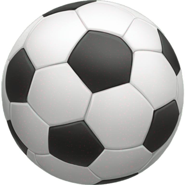 Soccer ball with mean eyes emoji