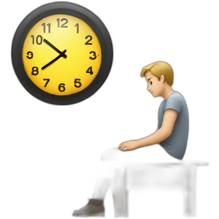 persson waiting watching clock emoji