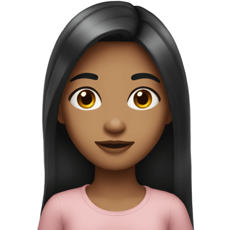 girl with pretty long dark hair  emoji