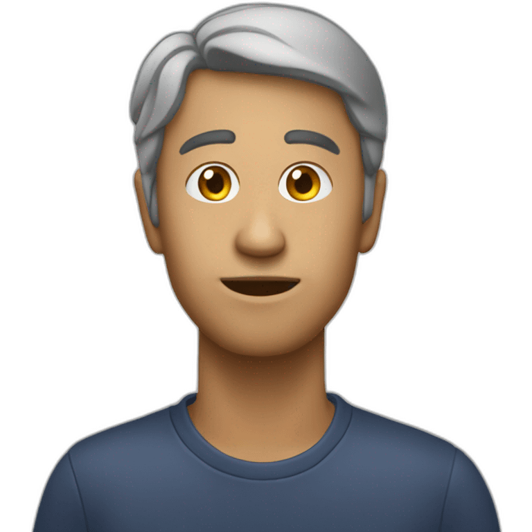 secretário no computador emoji