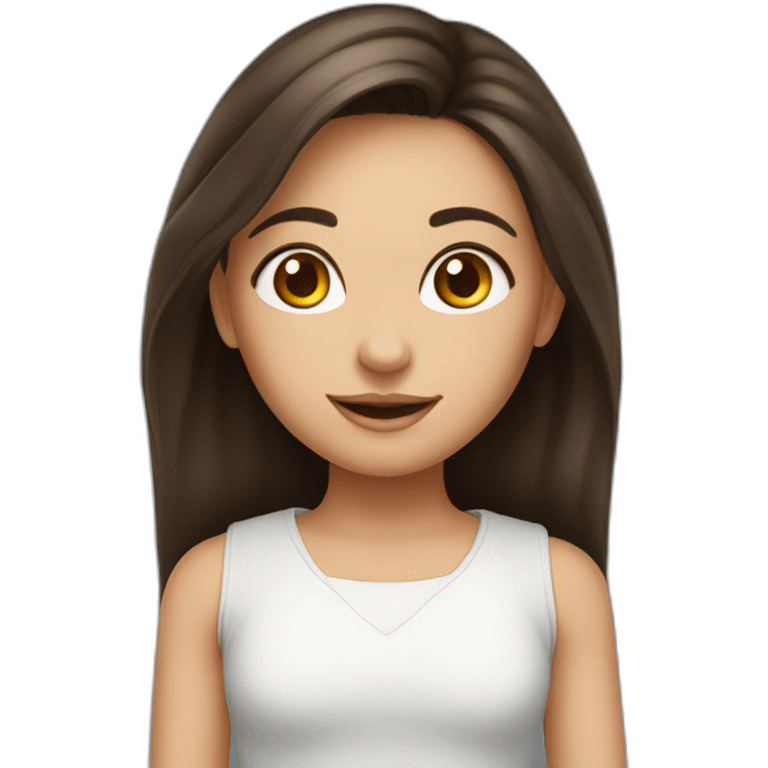 cute-brunette-girl emoji