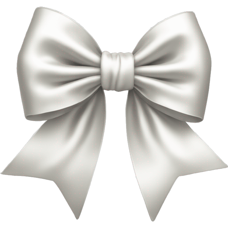 white satin bow emoji