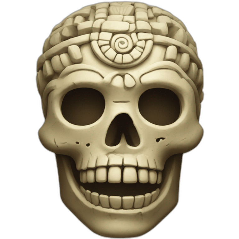 mayan skull emoji