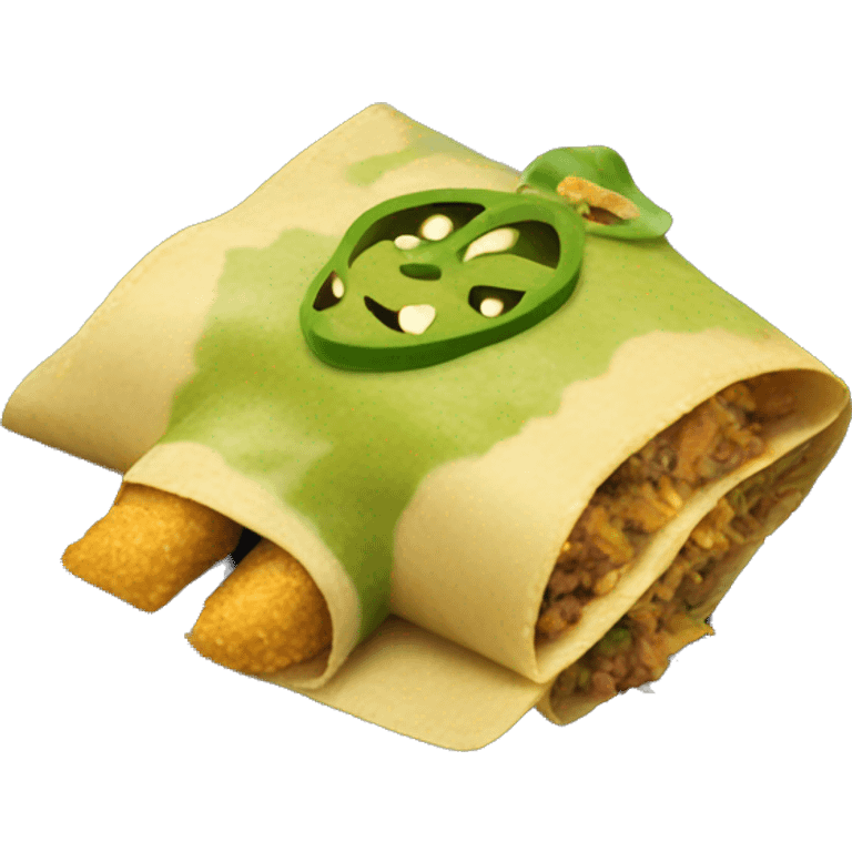 Green chili enchiladas emoji