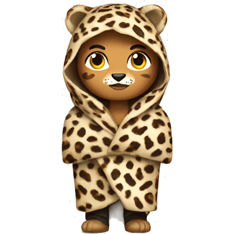 A why burrito wrapped in a leopard coat  emoji