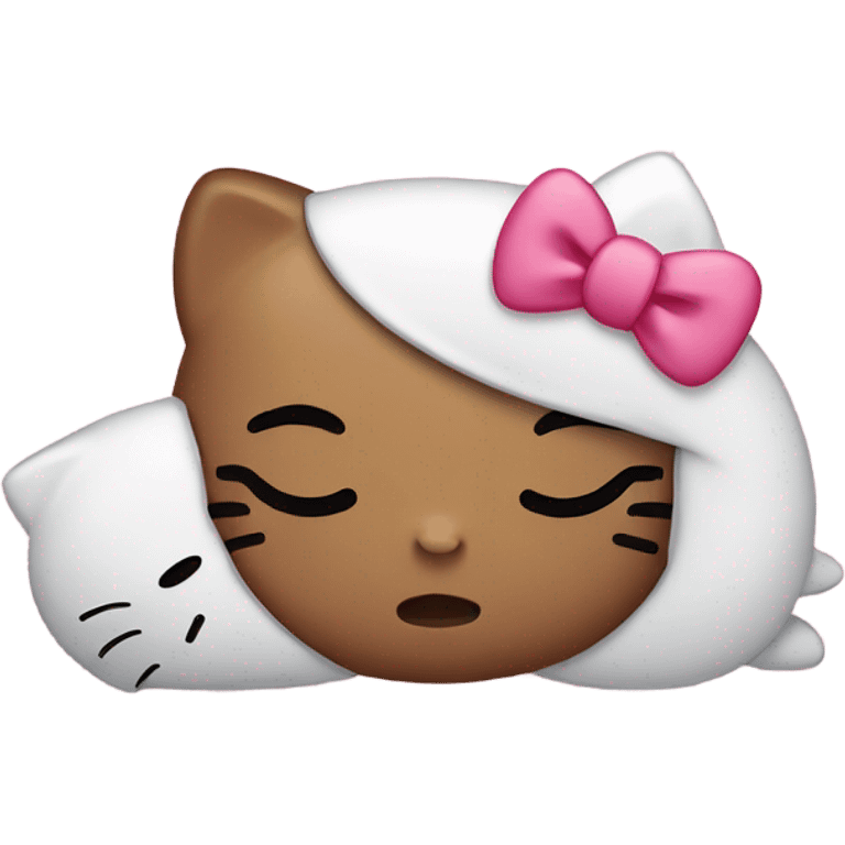 Hello kitty sleeps emoji