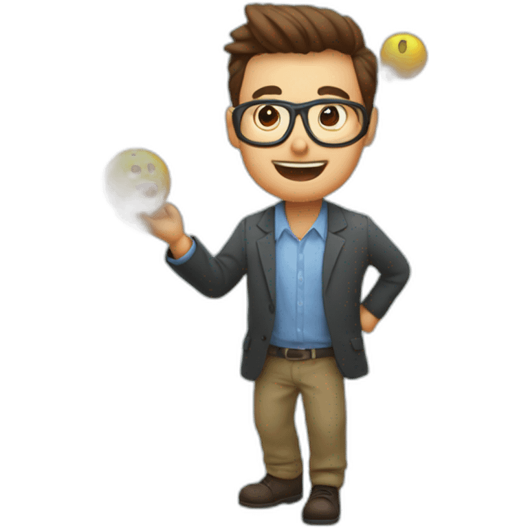 data engineer juggling numbers emoji