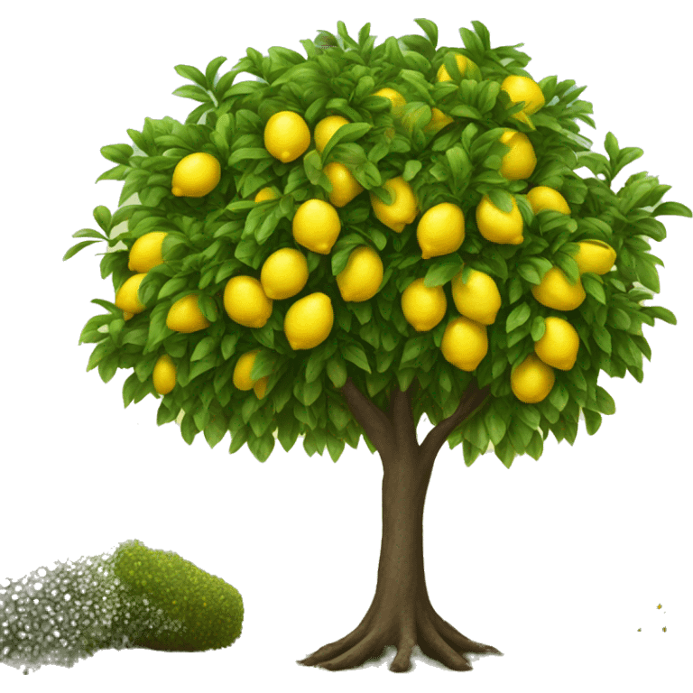 Beautiful lemon tree emoji