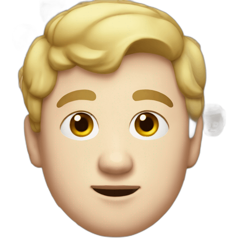 Tyler, the fat white boy with a side part hairstyle emoji