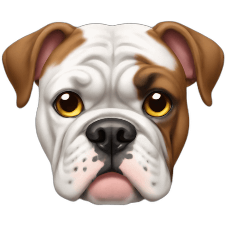 Bulldog frances y boxer blanco emoji