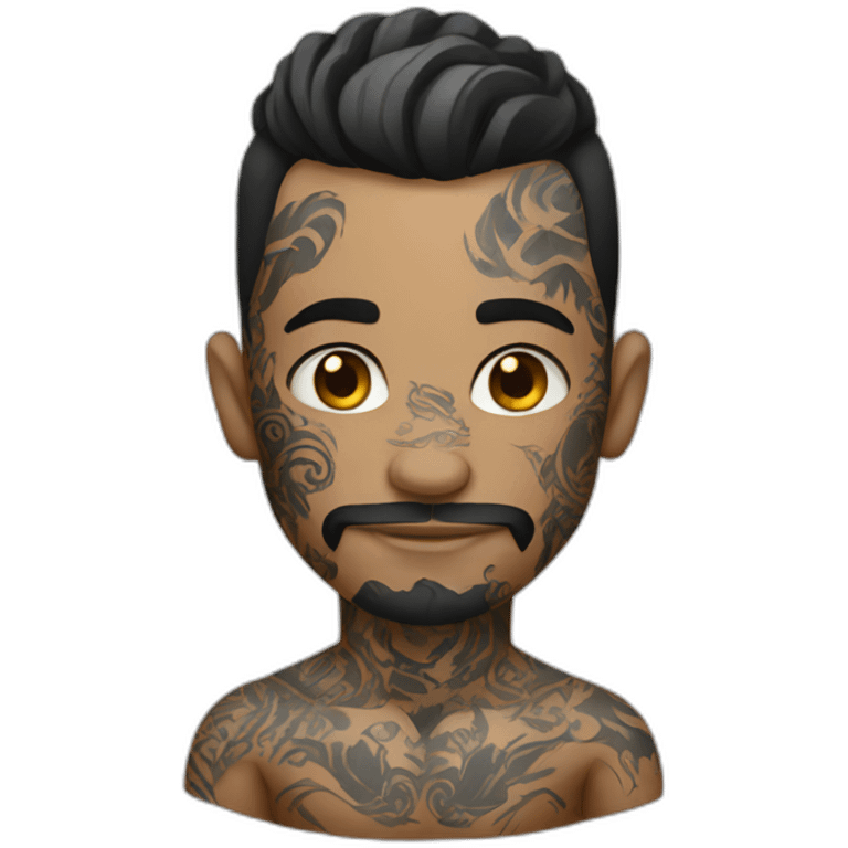 Tattooed man emoji