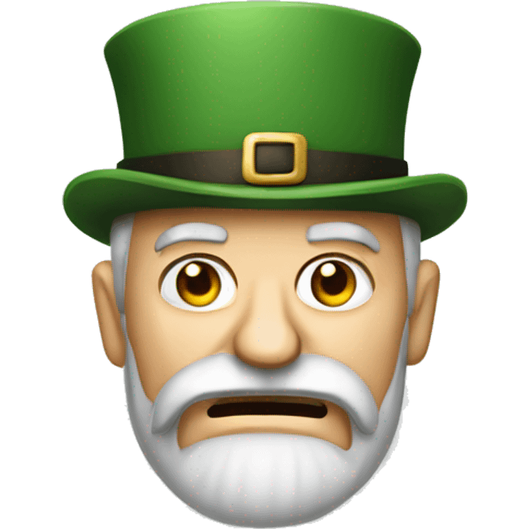 irish angry man old with beard and hat emoji