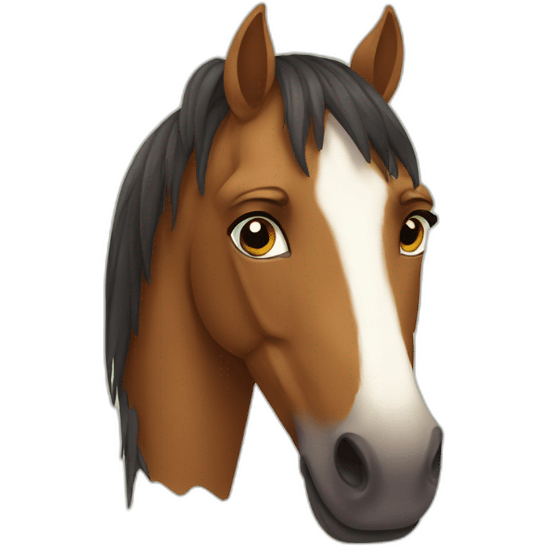 sad horse emoji