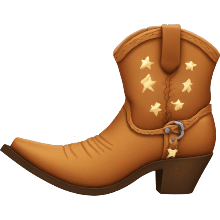 Cowgirl boot emoji