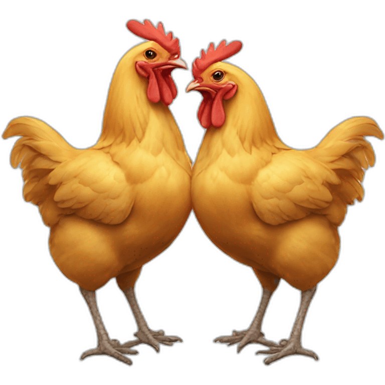 two headed chicken emoji