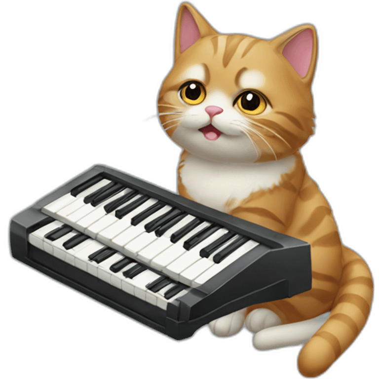 CAT with synthesiser emoji