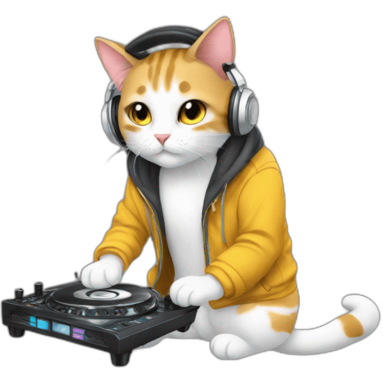 DJ Cat, anime emoji