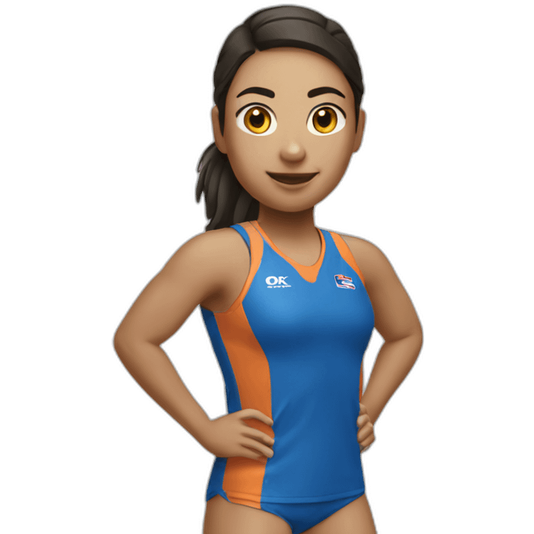 Voley player female ok emoji