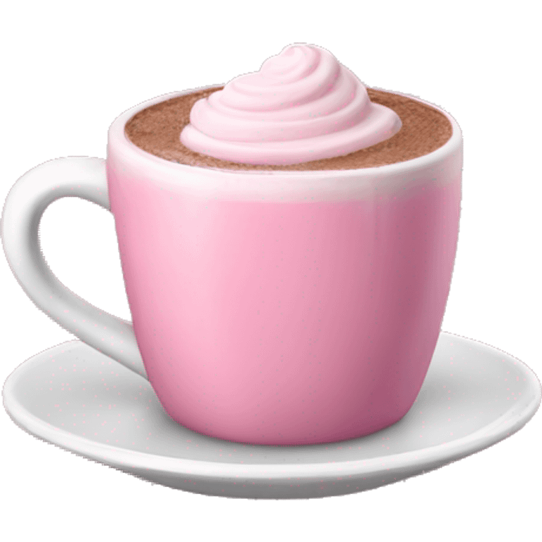 Pink hot chocolate  emoji