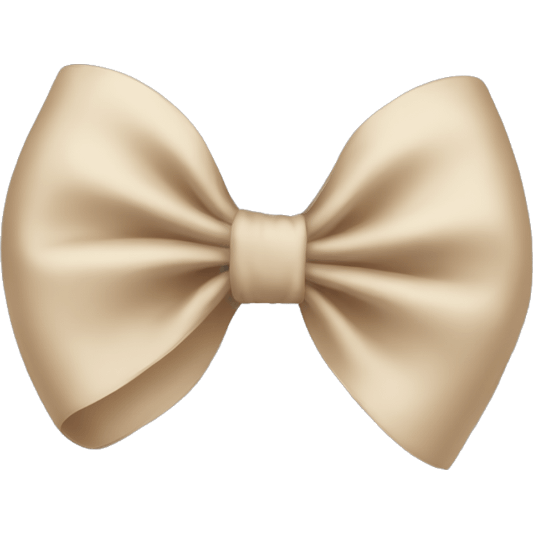 Beige bow emoji