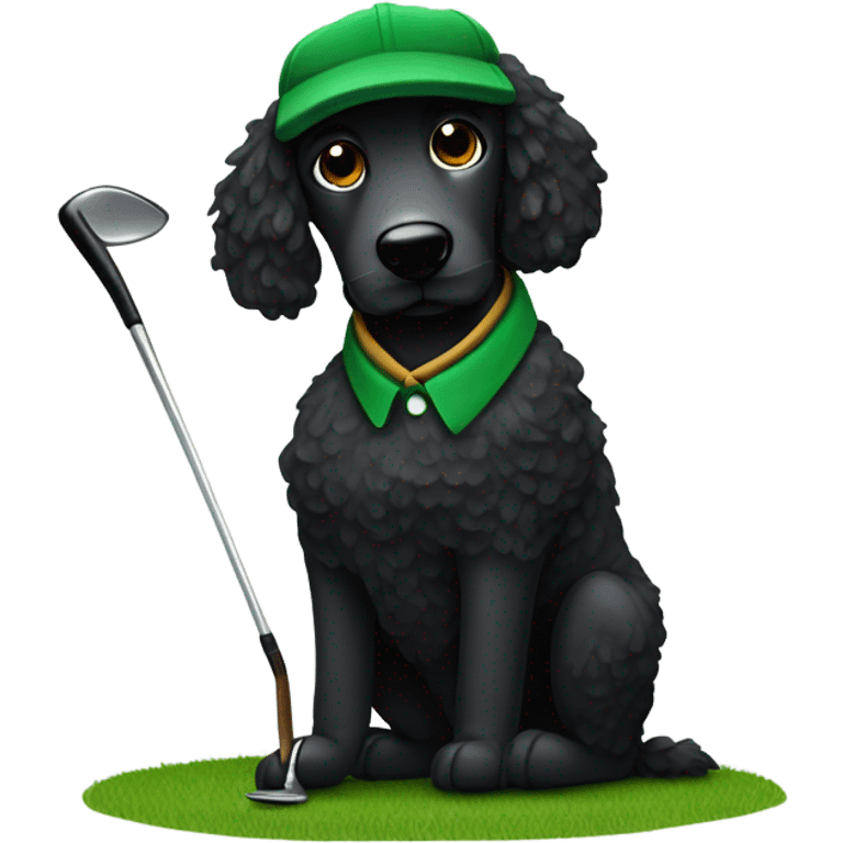 Black doodle and Irish golfer emoji