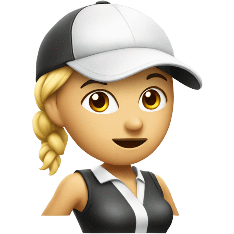 Female golfer burglar emoji