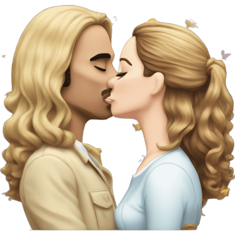 quavo and lana del rey kissing emoji