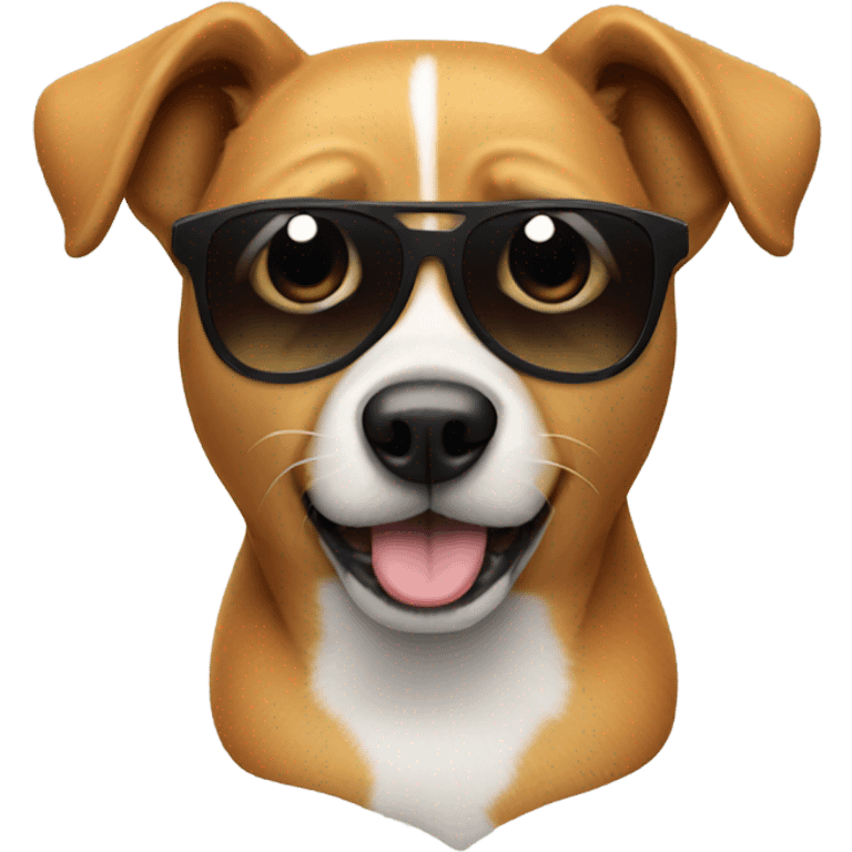 Dog with sunglasses emoji