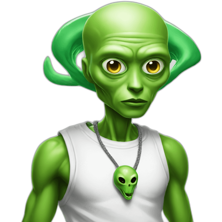 hiphop alien green cool dope emoji