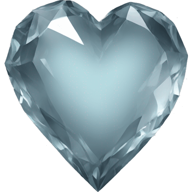 grey crystal heart emoji